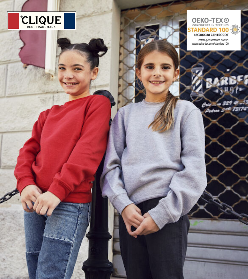 Basic Roundneck Felpa Kids